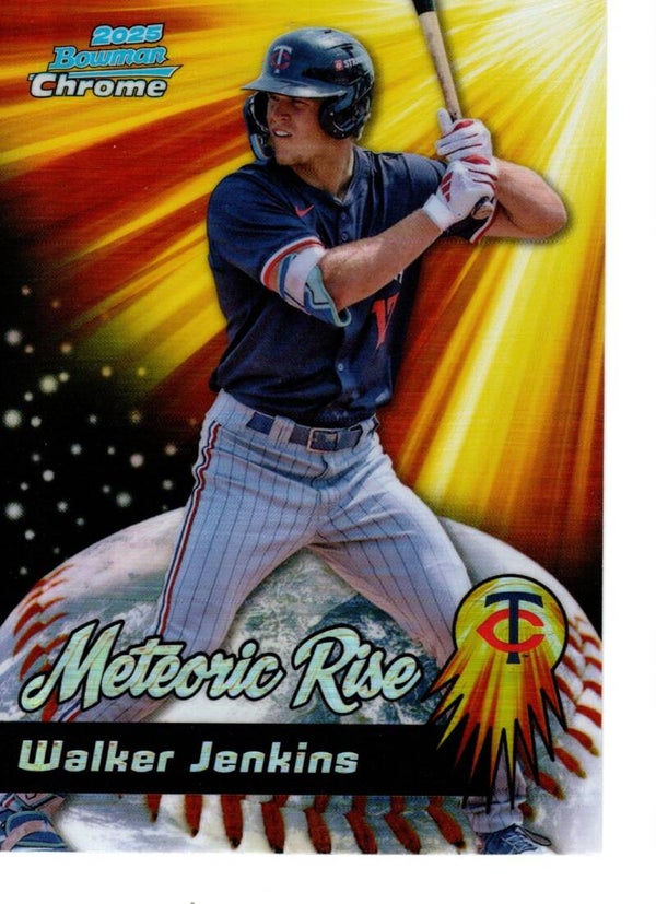 Bowman Chrome 2025 Meteoric Rise #MR-6 Walker Jenkins, Minnesota Twins