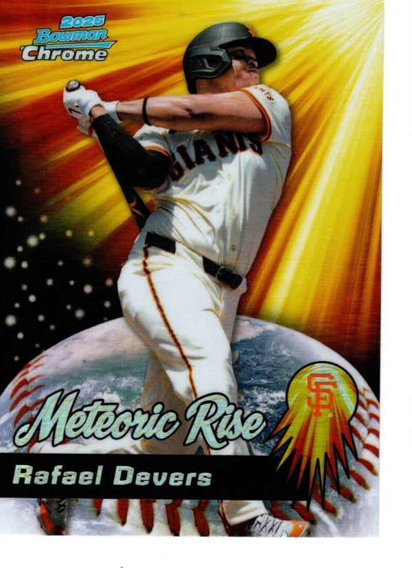 Bowman Chrome 2025 Meteoric Rise #MR-13 Rafael Devers, San Francisco Giants