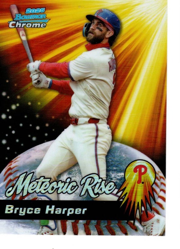 Bowman Chrome 2025 Meteoric Rise #MR-14 Bryce Harper, Philadelphia Phillies