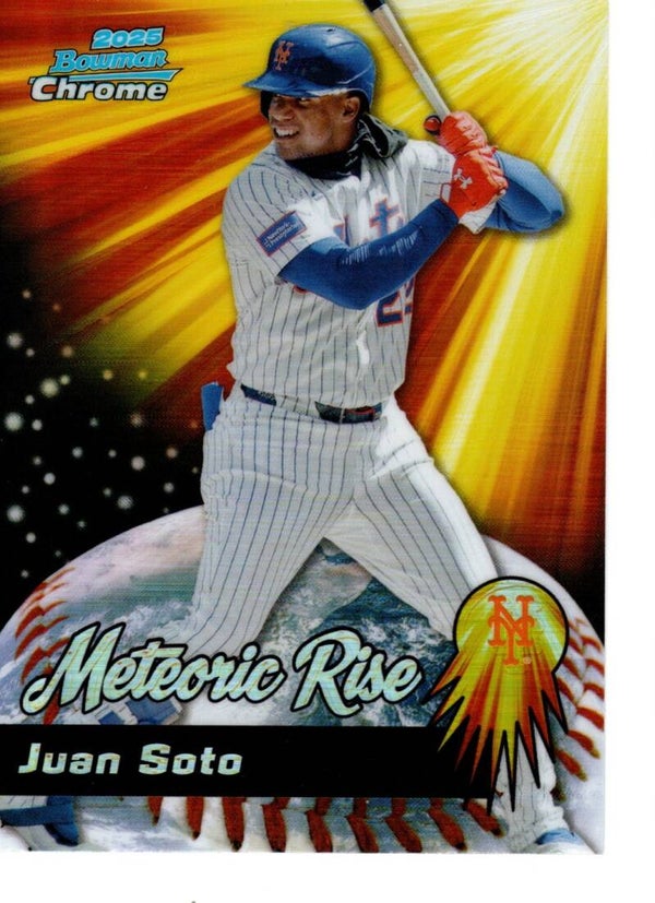Bowman Chrome 2025 Meteoric Rise #MR-15 Juan Soto, New York Mets