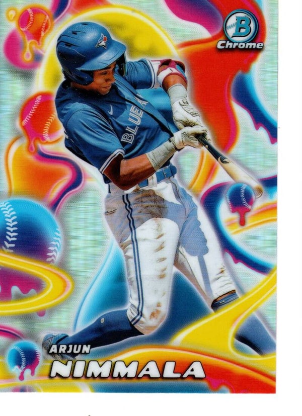 Bowman Chrome 2025 Melt Mashers #MM-1 Arjun Nimmala, Toronto Blue Jays