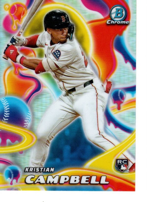 Bowman Chrome 2025 Melt Mashers #MM-2 Kristian Campbell, Boston Red Sox RC