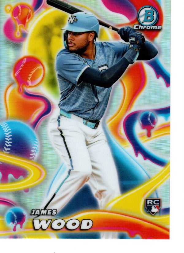 Bowman Chrome 2025 Melt Mashers #MM-4 James Wood, Washington Nationals RC