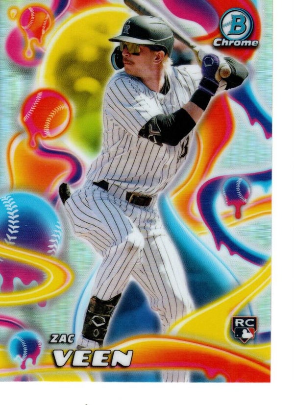 Bowman Chrome 2025 Melt Mashers #MM-10 Zac Veen, Colorado Rockies RC