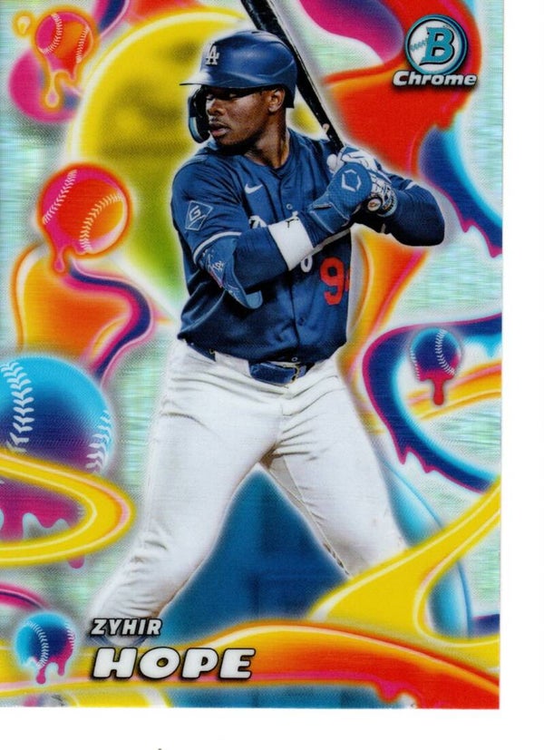 Bowman Chrome 2025 Melt Mashers #MM-23 Zyhir Hope, Los Angeles Dodgers