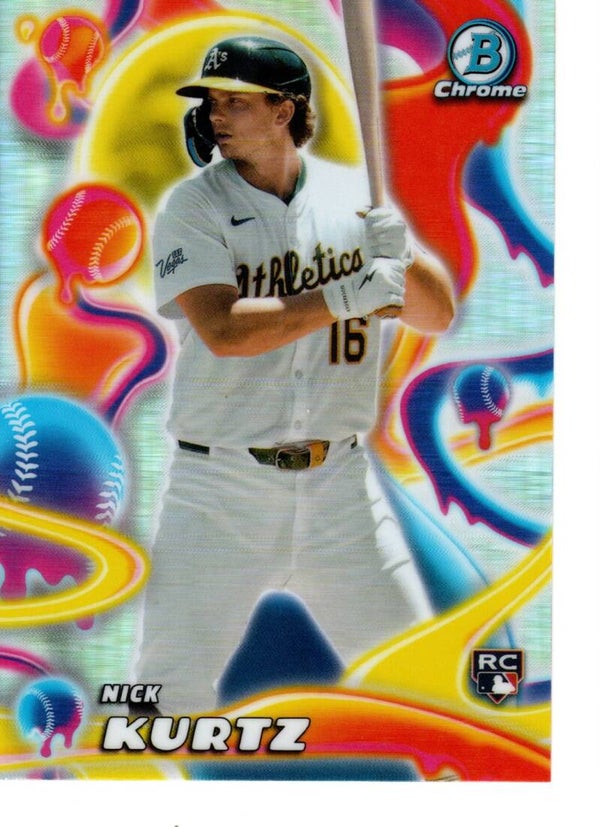 Bowman Chrome 2025 Melt Mashers #MM-25 Nick Kurtz, Athletics RC