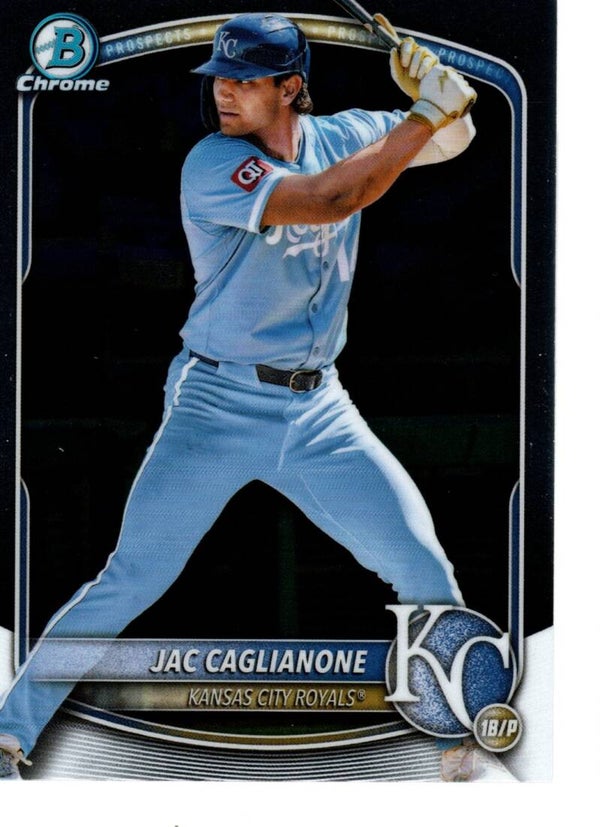 Bowman Chrome 2025 Prospects #BCP-154 Jac Caglianone, Kansas City Royals