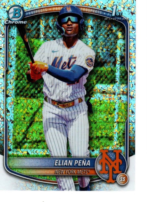 Bowman Chrome 2025 Prospects Mini Diamond #BCP-155 Elian Peña, New York Mets