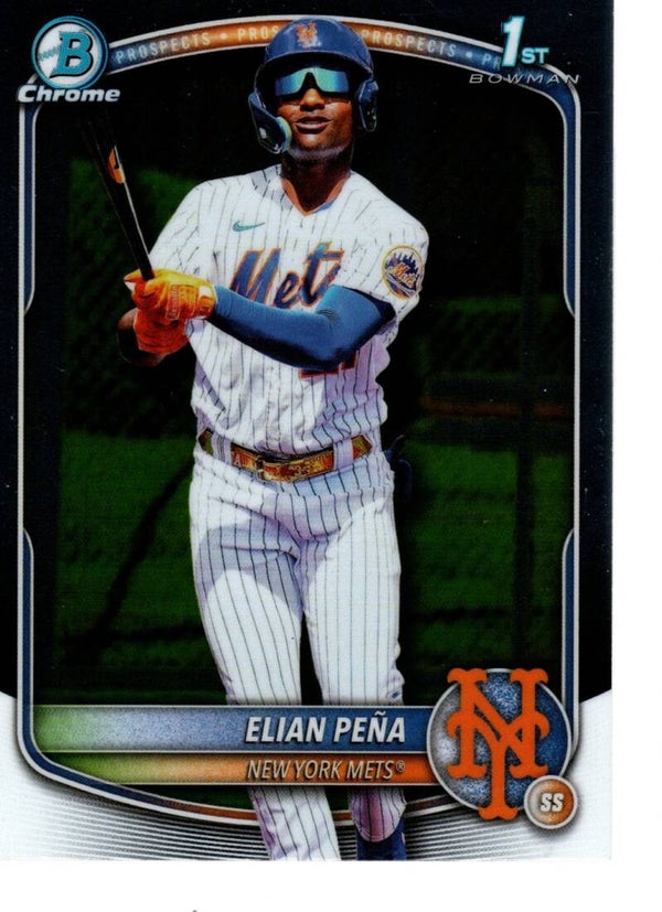 Bowman Chrome 2025 Prospects #BCP-155 Elian Peña, New York Mets