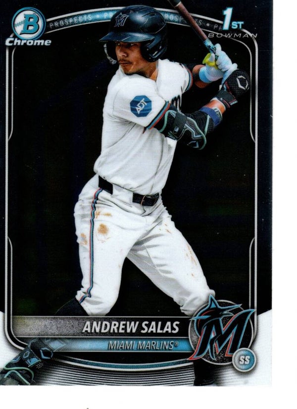 Bowman Chrome 2025 Prospects #BCP-156 Andrew Salas, Miami Marlins
