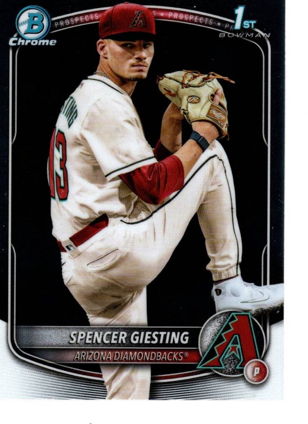 Bowman Chrome 2025 Prospects #BCP-165 Spencer Giesting, Arizona Diamondbacks