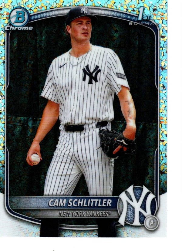 Bowman Chrome 2025 Prospects Mini Diamond #BCP-166 Cam Schlittler, New York Yankees