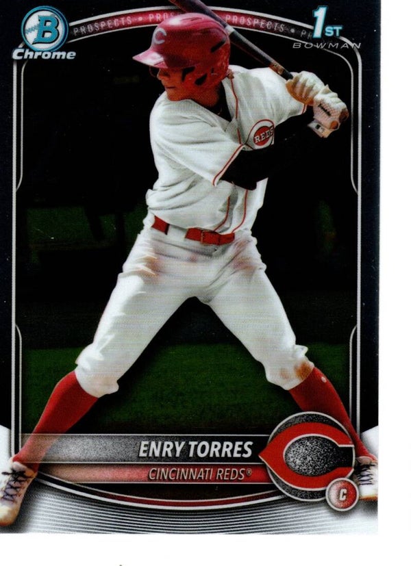 Bowman Chrome 2025 Prospects #BCP-168 Enry Torres, Cincinnati Reds