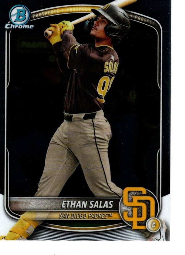 Bowman Chrome 2025 Prospects #BCP-169 Ethan Salas, San Diego Padres