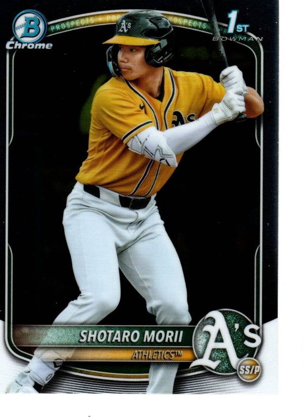 Bowman Chrome 2025 Prospects #BCP-170 Shotaro Morii, Athletics