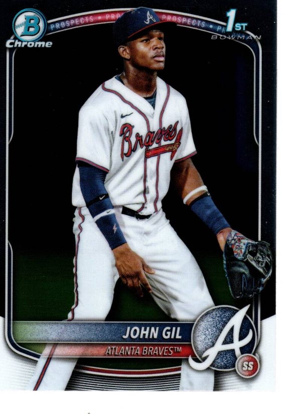 Bowman Chrome 2025 Prospects #BCP-172 John Gil, Atlanta Braves