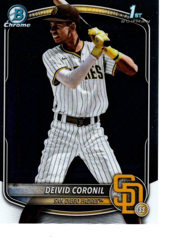 Bowman Chrome 2025 Prospects #BCP-173 Deivid Coronil, San Diego Padres