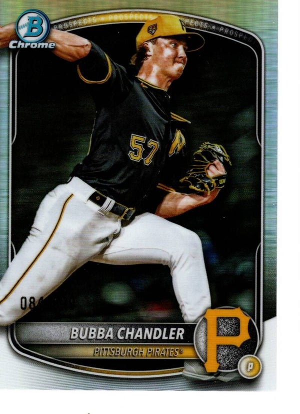 Bowman Chrome 2025 Prospects Refractor 84/499 #BCP-171 Bubba Chandler, Pittsburgh Pirates