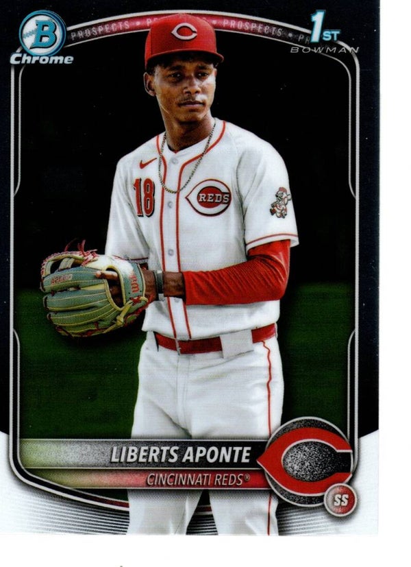 Bowman Chrome 2025 Prospects #BCP-174 Liberts Aponte, Cincinnati Reds