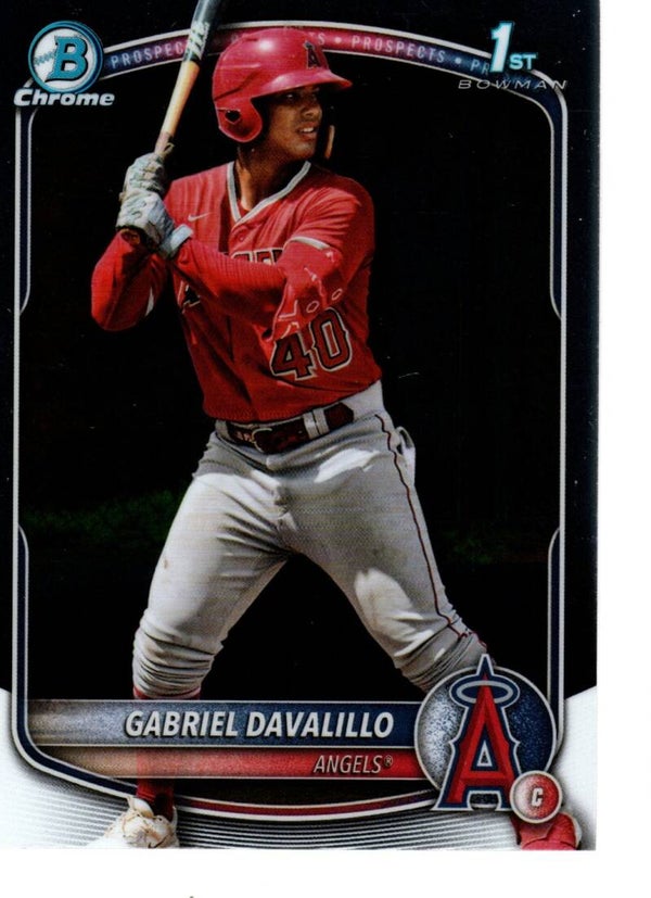 Bowman Chrome 2025 Prospects #BCP-178 Gabriel Davalillo, Los Angeles Angels