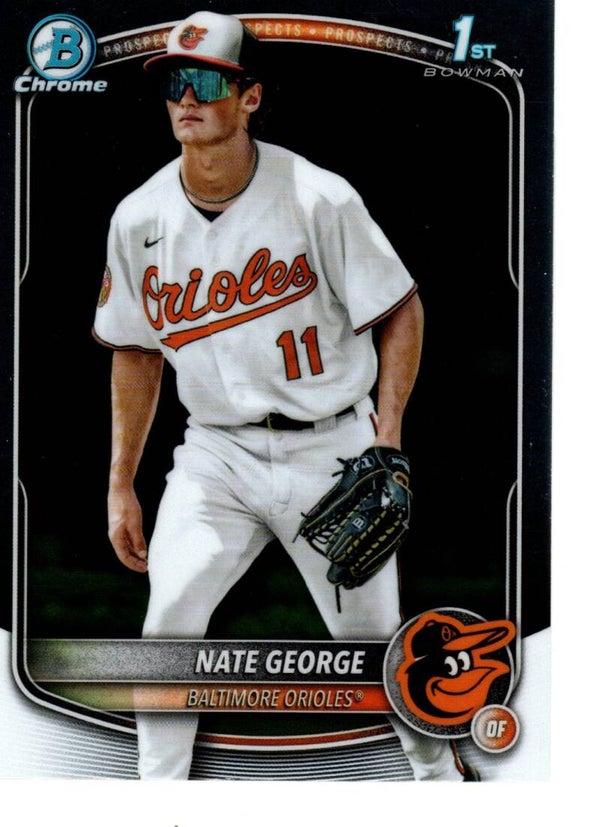 Bowman Chrome 2025 Prospects #BCP-184 Nate George, Baltimore Orioles