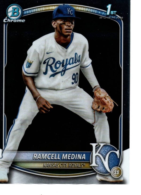 Bowman Chrome 2025 Prospects #BCP-187 Ramcell Medina, Kansas City Royals