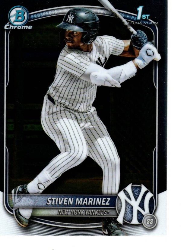 Bowman Chrome 2025 Prospects #BCP-189 Stiven Marinez, New York Yankees