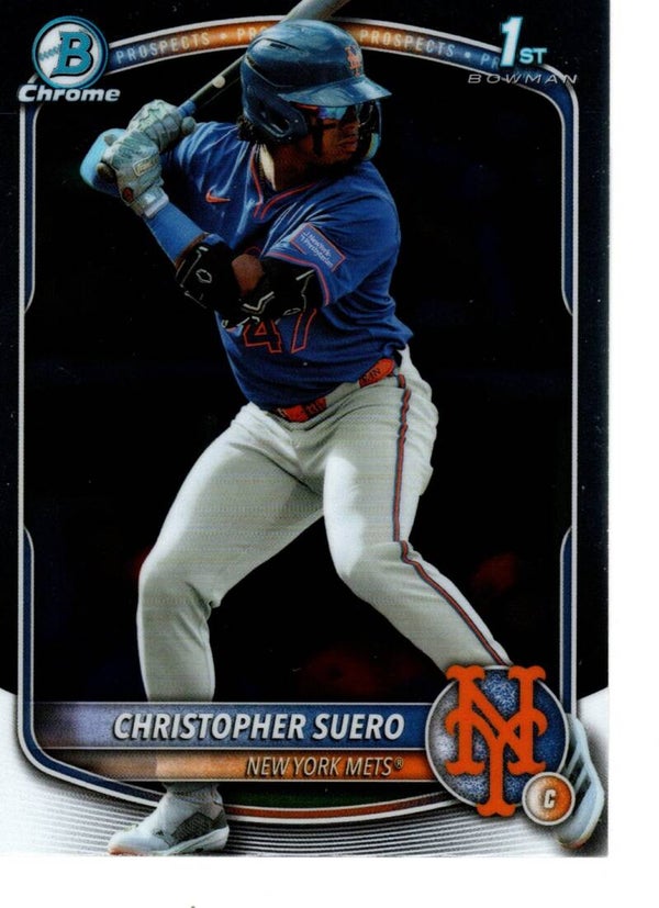 Bowman Chrome 2025 Prospects #BCP-191 Christopher Suero, New York Mets