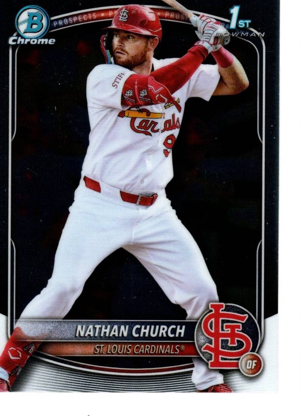 Bowman Chrome 2025 Prospects #BCP-192 Nathan Church, St. Louis Cardinals