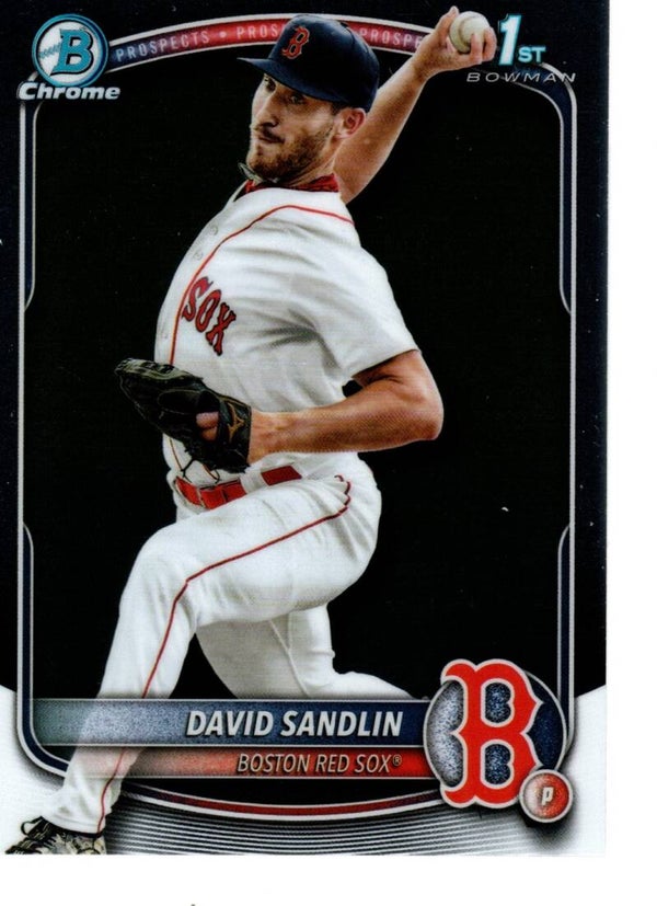 Bowman Chrome 2025 Prospects #BCP-195 David Sandlin, Boston Red Sox