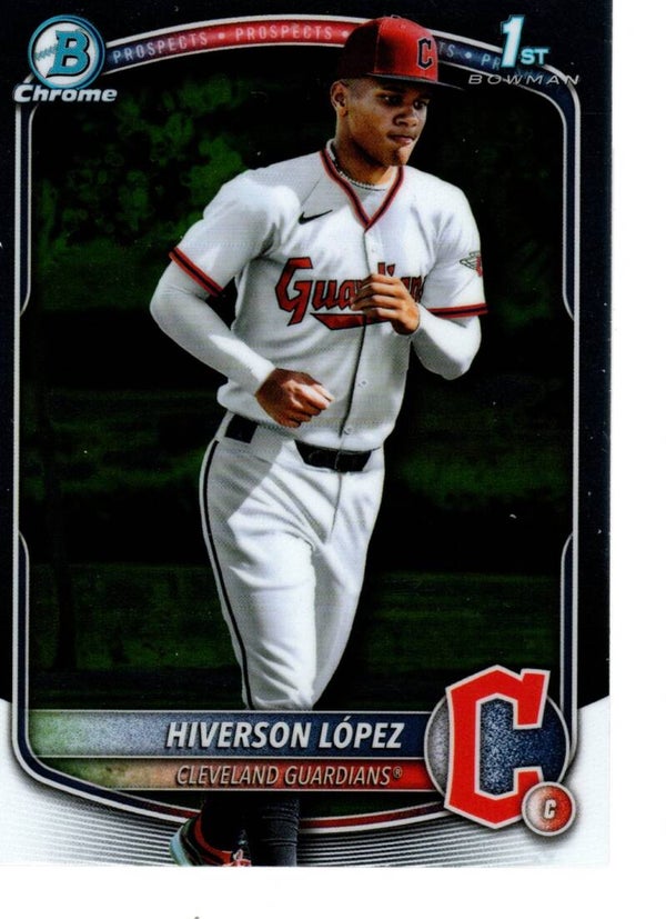 Bowman Chrome 2025 Prospects #BCP-196 Hiverson López, Cleveland Guardians