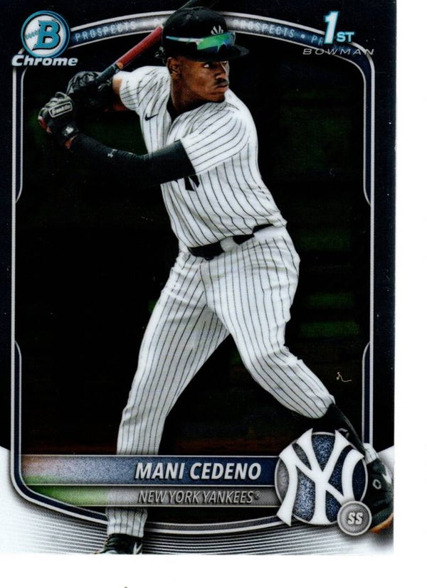 Bowman Chrome 2025 Prospects #BCP-199 Mani Cedeno, New York Yankees