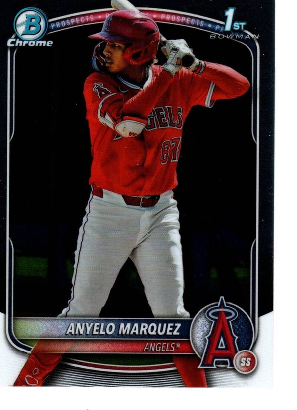 Bowman Chrome 2025 Prospects #BCP-201 Anyelo Marquez, Los Angeles Angels