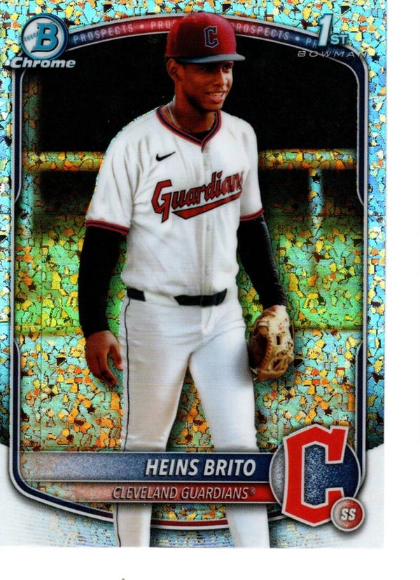 Bowman Chrome 2025 Prospects Mini Diamond #BCP-203 Heins Brito, Cleveland Guardians