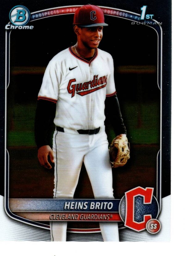 Bowman Chrome 2025 Prospects #BCP-203 Heins Brito, Cleveland Guardians