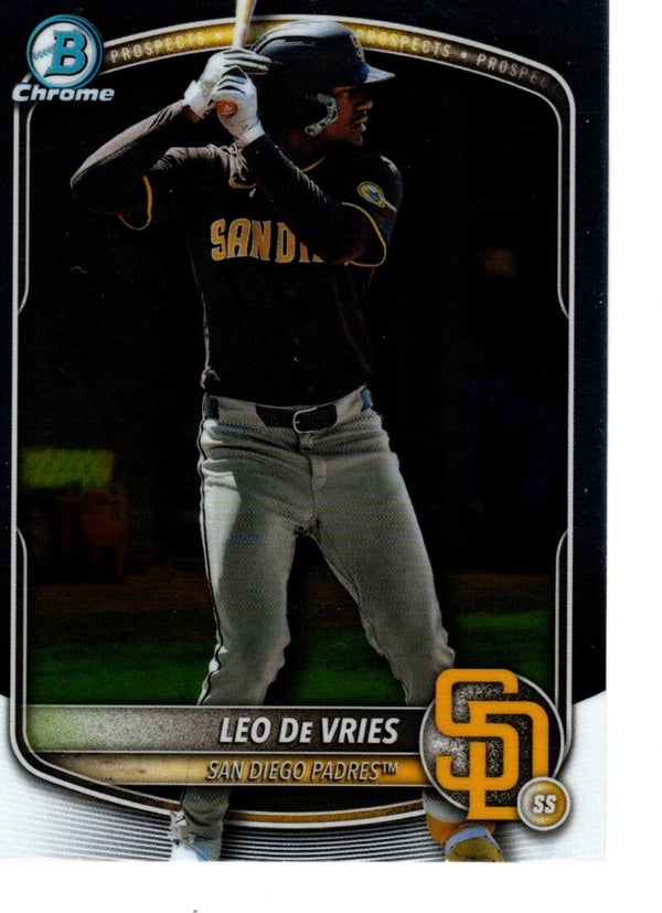 Bowman Chrome 2025 Prospects #BCP-204 Leo De Vries, San Diego Padres