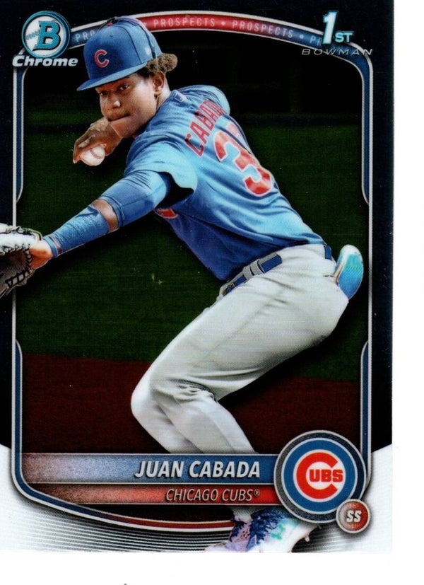 Bowman Chrome 2025 Prospects #BCP-207 Juan Cabada, Chicago Cubs