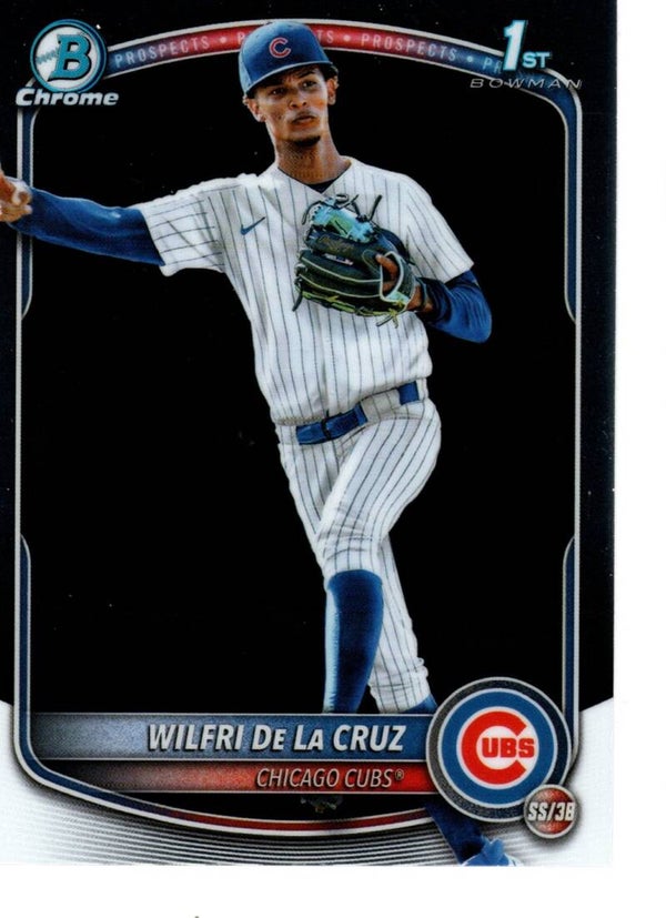 Bowman Chrome 2025 Prospects #BCP-209 Wilfri De La Cruz, Chicago Cubs