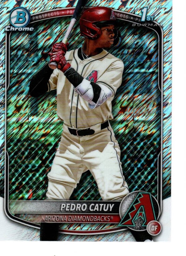Bowman Chrome 2025 Prospects Shimmer #BCP-210 Pedro Catuy, Arizona Diamondbacks