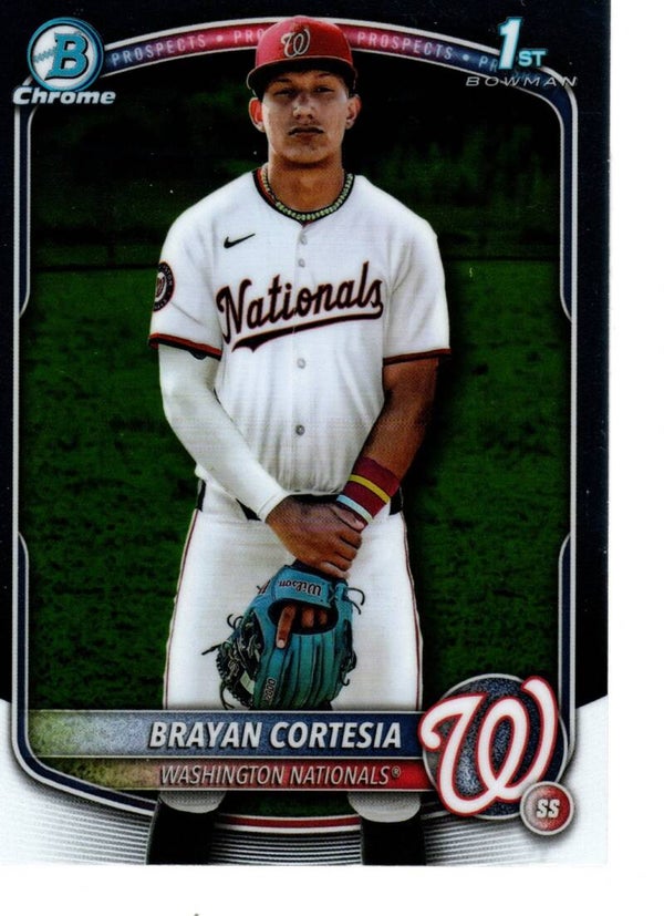 Bowman Chrome 2025 Prospects #BCP-211 Brayan Cortesia, Washington Nationals