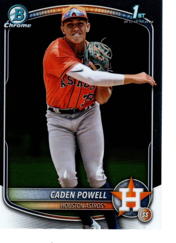 Bowman Chrome 2025 Prospects #BCP-212 Caden Powell, Houston Astros