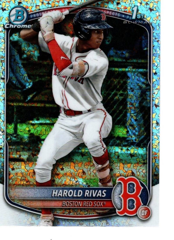 Bowman Chrome 2025 Prospects Mini Diamond #BCP-216 Harold Rivas, Boston Red Sox