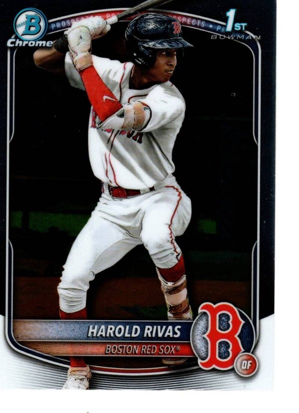 Bowman Chrome 2025 Prospects #BCP-216 Harold Rivas, Boston Red Sox