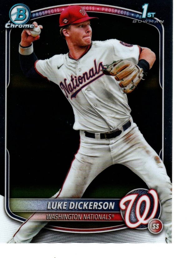 Bowman Chrome 2025 Prospects #BCP-218 Luke Dickerson, Washington Nationals