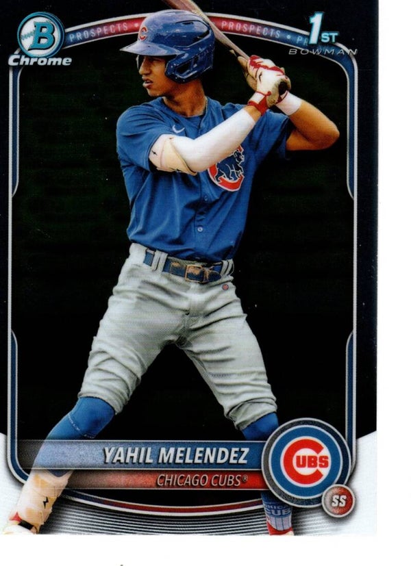 Bowman Chrome 2025 Prospects #BCP-222 Yahil Melendez, Chicago Cubs