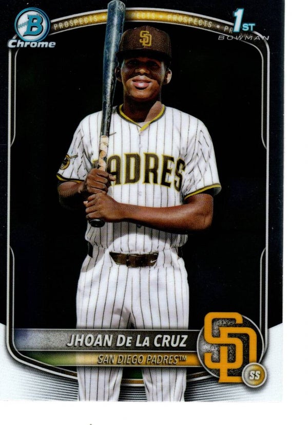 Bowman Chrome 2025 Prospects #BCP-223 Jhoan De La Cruz, San Diego Padres