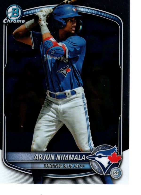 Bowman Chrome 2025 Prospects #BCP-228 Arjun Nimmala, Toronto Blue Jays