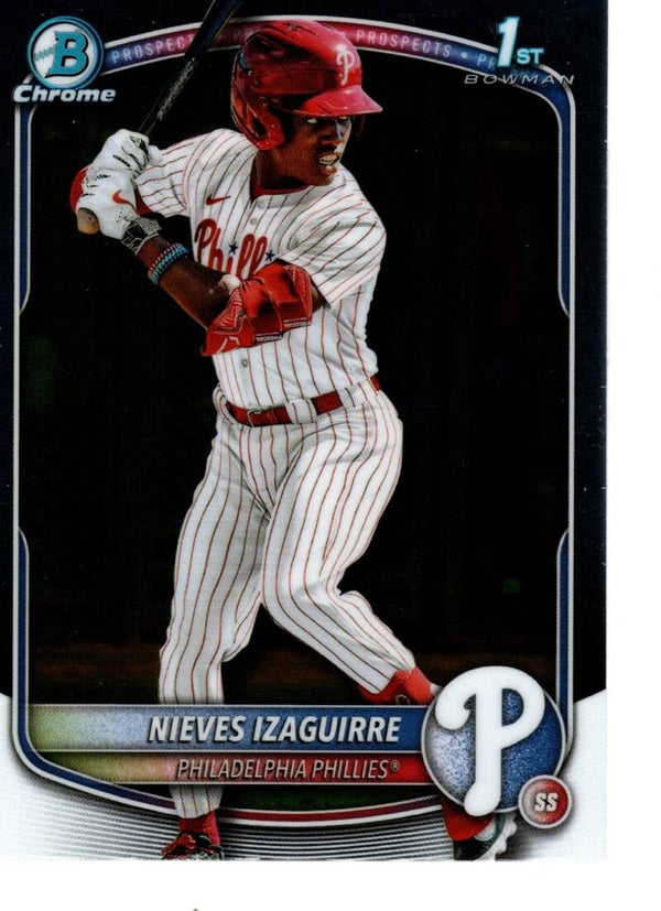 Bowman Chrome 2025 Prospects #BCP-232 Nieves Izaguirre, Philadelphia Phillies