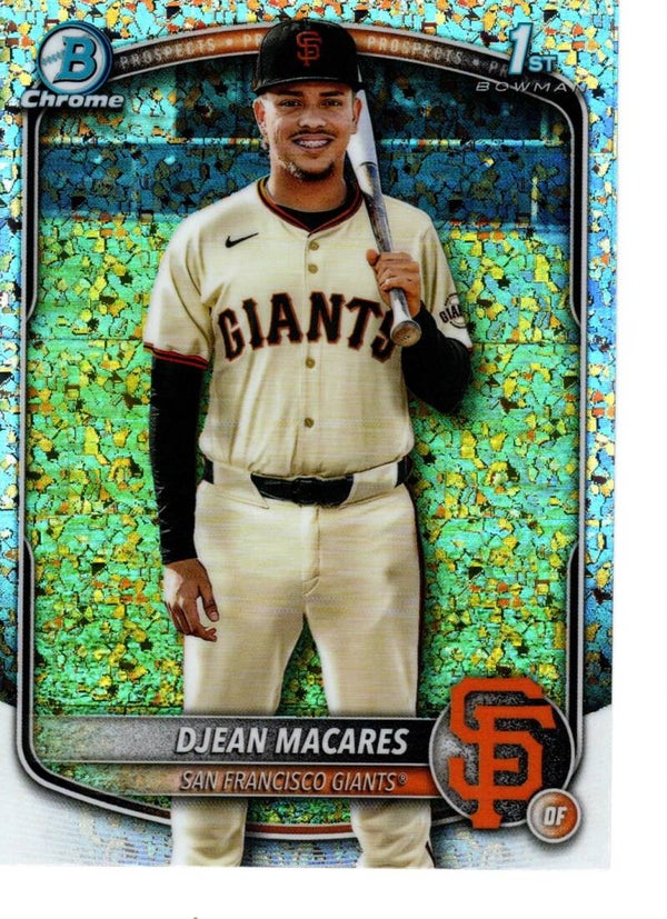 Bowman Chrome 2025 Prospects Mini Diamond #BCP-237 Djean Macares, San Francisco Giants