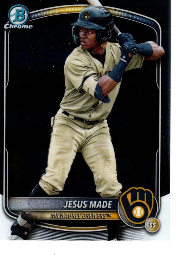 Bowman Chrome 2025 Prospects #BCP-245 Jesus Made, Milwaukee Brewers